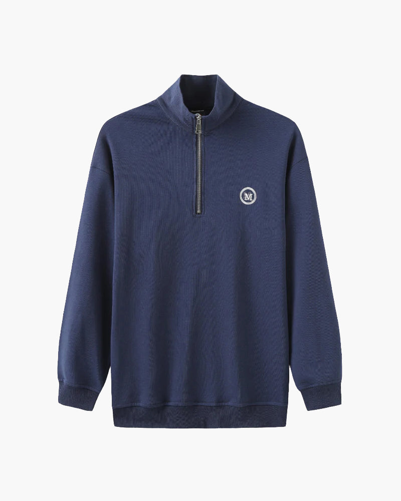 Miami Cotton Sweatshirt mit Reißverschluss