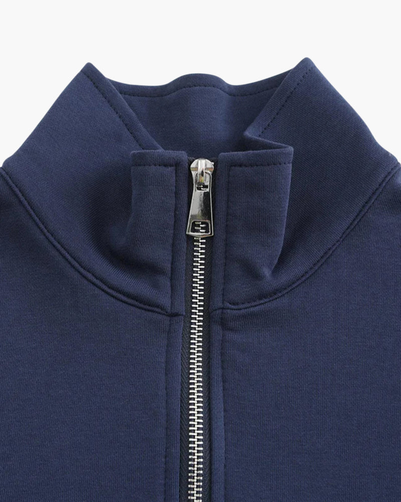 Baumwollpullover mit Miami Zipper