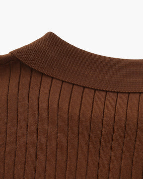 Premium gerippter Polo