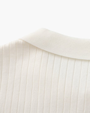 Premium gerippter Polo