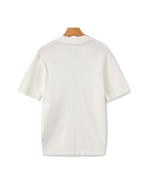 Premium gerippter Polo