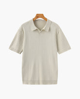 Premium gerippter Polo