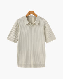 Premium gerippter Polo