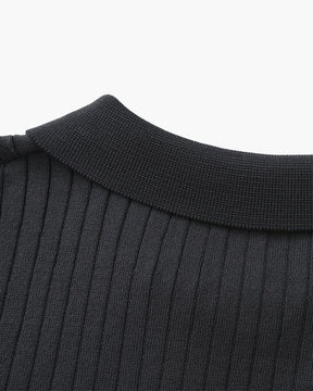 Premium gerippter Polo