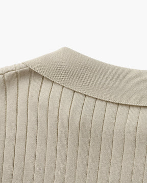 Premium gerippter Polo