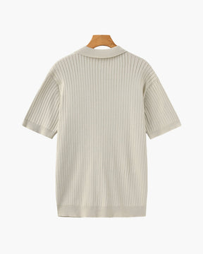 Premium gerippter Polo