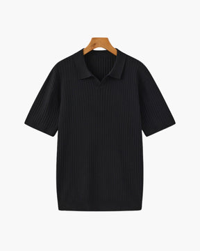 Premium gerippter Polo