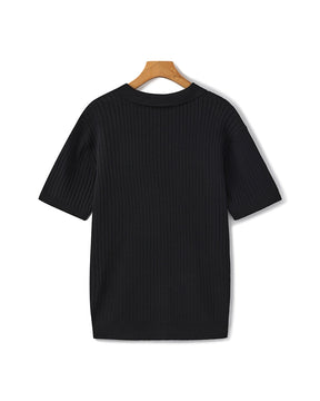 Premium gerippter Polo