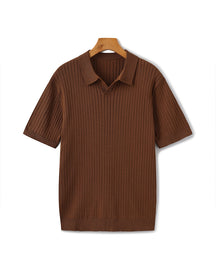 Premium gerippter Polo
