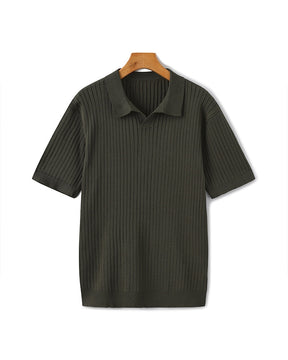 Premium gerippter Polo