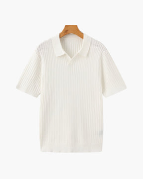 Premium gerippter Polo