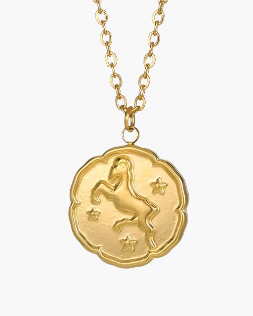 Tierkreiszeichen Halskette - Gold