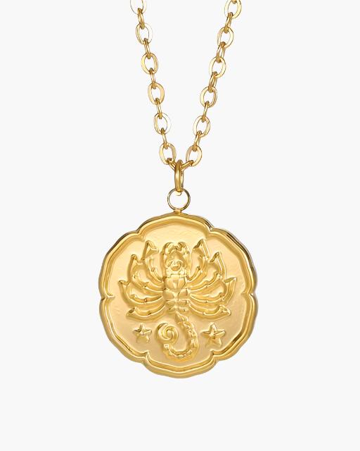 Tierkreiszeichen Halskette - Gold