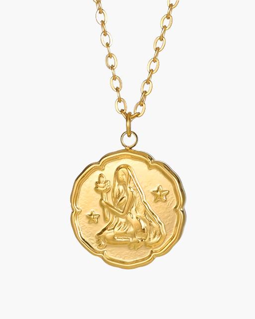 Tierkreiszeichen Halskette - Gold